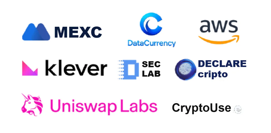 MEXC, DataCurrency, AWS, Klever, D SEC LAB, Declare Cripto, Uniswap Labs e CryptoUse